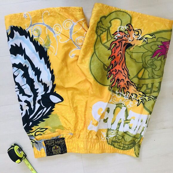 Tattoo Tattoo By Free Spirit Tiger Board Shorts Swim Trunks Size XL EUC - Picture 6 of 10